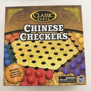 TCG‎ Classic Games - Chinese Checkers Board Game For 2-6 Players Used